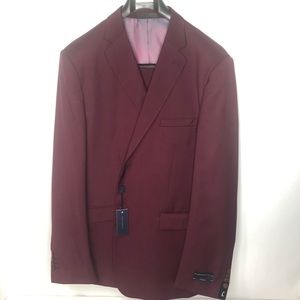 New Braveman Men’s Classic Burgundy 2 piece suit